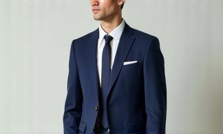 Slimfit Formal Blazer in navy blue
