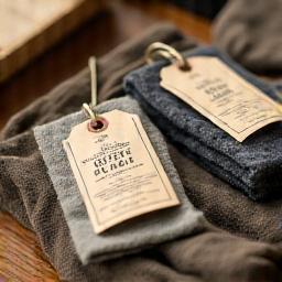Custom labeled clothing tags and unique packaging examples