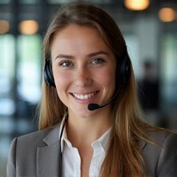 Dedicated account support representative assisting clients
